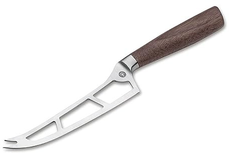 BÖKER SOLINGEN® Core Profi Käsemesser mit Holz-Griff - Premium Edelstahl Cheese Knife rostfrei - hochwertiges Weich-Käse-Messer - handgefertigter Käse-Schneidermit Gabel-Spitzen in Geschenk-Box