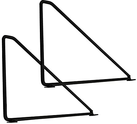 LIGUOYI Regalhalterung, 2 Stück Metallregalhalterung Wandhalterung, Regalhalterung Regalhalterung, Zum Aufhängen Von Regalwänden, Für Kleiderbügel Wandregal Mit Schrauben, 6 Größen Verfügbar