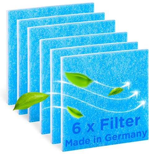 BremerLuft 6x Ersatzfilter für LIMODOR Compact Lüfter – kompatibel mit Limot Lüftungsgerät (Art.-Nr. 00070) – Luftfilter & Staubfilter – Made in Germany (6 Filter Blau/Weiß)
