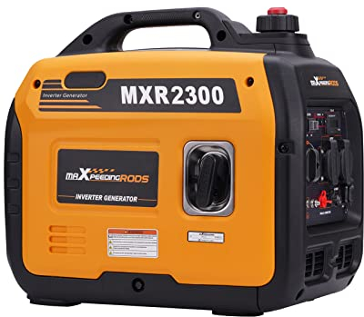 maXpeedingrods 2300W Inverter Stromerzeuger Superleise Tragbarer für Outdoor Camping Wohnmobil 4 Takt Leicht Notstromaggregat Benzin für Reise Garage, Wohnwagen mit USB und 230 V Steckdosen