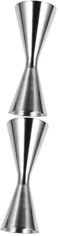 BESTonZON 2stücke Edelstahl Cocktail Jigger Doppelmaß Bar Messbecher Für Cocktails Stabil Und Langlebig Für Bars Restaurants Und Zuhause Professionelles Mixzubehör