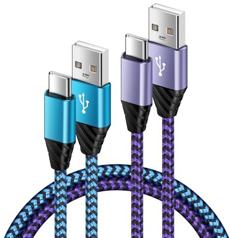 USB C Handy Kabel, [0.9M+1.8M] Typ C Ladekabel Schnellladekabel Datenkabel | USB C A auf C Kabel für Samsung Galaxy S26 Ultra/S25/S24S23 FE/S22/S21/S20/A14/A15/A16/A17/A22/A34/A35/A36/A54 5G/A55/A56/A57