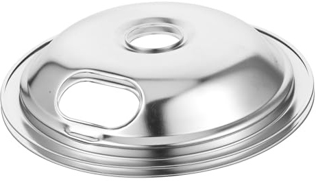 Brenner Auffangschalen 2 Stück-pack aus Eisen für Elektrische Grills | Silber, Fein Verarbeitet, als Ersatzzubehör, Universell Einsetzbar in Küche