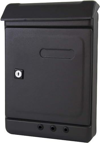 Boîte Aux Lettres, Boîte Aux Lettres Murale, Boîte Aux Lettres Facile À Installer, Boîte De Livraison Extérieure Résistante Aux Intempéries, Boîte De Dépôt For L'extérieur Ou Porte ( Color : Black )