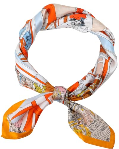 SPFASZEIV 100% Natürliche Maulbeerseide Schal Damen 68×68 cm Quadratisch Seidentuch Leicht Halstuch Seide für Frauen