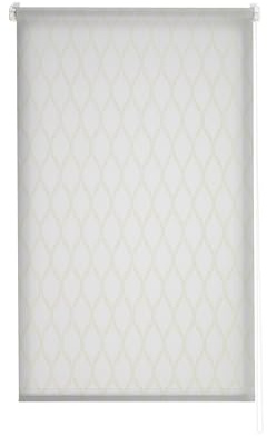 Estoralis | Davos| Store Enrouleur Moderne | sans Outil Tissu Tamisant | Davos | Blanc/Beige | 40 x 150 cm (Largeur/Hauteur) Taille du Tissu 37 x 150 cm | Stores pour fenêtres et Portes