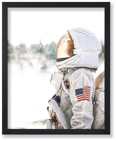 Monem Art Astronomy Poster - Nasa Astronaut Print - 8x10 Unframed Wall Art Print - Wall Decor for Home, Office, Living Room - Gift for Astronomy, Astrology, Lunar Fans - Solar System Art