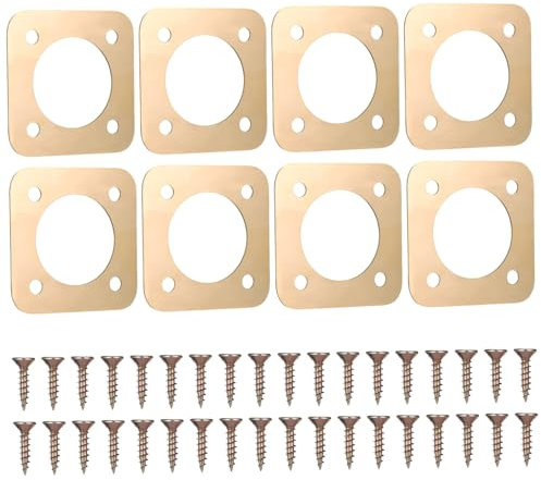 CAXUSD 8 Stück Metall-vogelhaus-Schutz Raubtier-schutzbretter Mit Schrauben Hüttenkästen-lochschutz Kupfer-vogelhausschutz Für Draußen