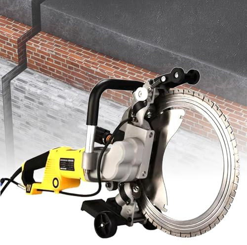 Wandschneidemaschine (29 Cm Schnitttiefe) + Wasserpumpe Und 40 Cm Klinge, 5000 W Elektrische TrennsäGe, Nutschneidemaschine, Schlitzschneider FüR Stein, Holz, Porzellan