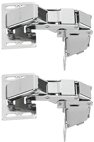 cyclingcolors 2x Bisagra de elevación sin amortiguador para trampillas ligeras 2,1 kg Ángulo de 90° ideal caravana barco furgoneta camper muebles caja tapa armario cocina