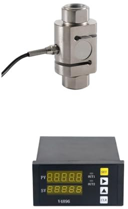 PMZZHUPVR Wägezelle + Anzeigeanzeige Druck- und Zugkraftmesszellen zur Kraftmessung 200 kg 300 kg 500 kg 700 kg 1T 2T 3T 5T ​​10T 20T(700KG and Indicator)