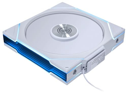 Lian Li UNI FAN TL Wireless RGB Fan 140mm – Reverse Blade Gaming PC Fan White | PWM Case Fan – 26 ARGB LEDs – Up to 1,800 RPM – Daisy-Chain System – High Airflow – Low Vibration – Quiet Operation