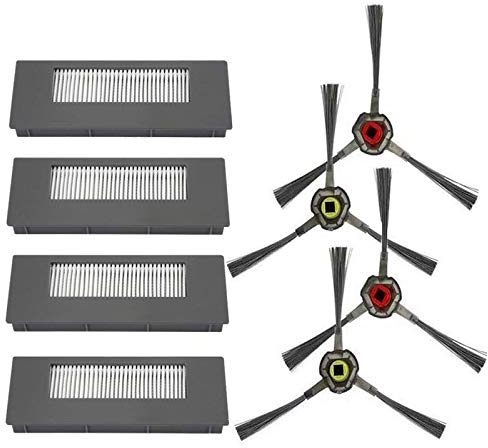 iAmoy Zubehör Kit Kompatibel DEEBOT 900 901 Roboter Staubsauger Ersatzfilter & Bürsten