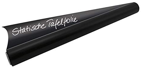 TimeTEX Tafel-Folie statisch, 20 m auf Rolle, schwarz glänzend, abwischbar