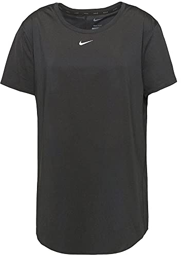 Nike Damen W Nk One Df Slim Top T-Shirt, Black/White, XL EU
