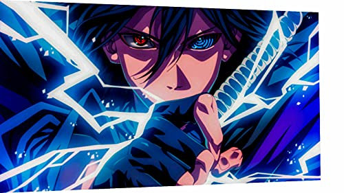 Magic Canvas Art - Bilder Naruto Sasuke Anime Leinwandbild 1- teilig Hochwertiger Kunstdruck modern Wandbilder Wanddekoration Design Wand Bild – A3706, Größe: 40 x 30 cm