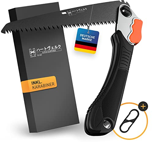 HARDTWERK ALPHA Sega pieghevole per potatura con blocco di sicurezza (210 mm) per giardino