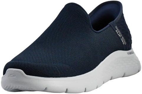 Skechers Men's Go Walk Flex No Hands Hands Free Slip-Ins Sneaker, Navy, 10.5 X-Wide