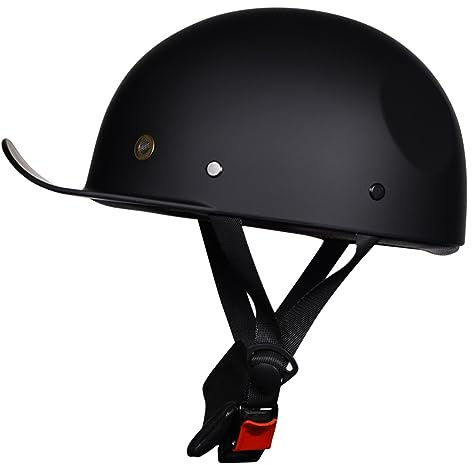 BGGNG Demi Casque De Moto pour Enfants Rétro Casque Mobylette Bols Casquette De Baseball avec Dégagement Rapide Jet Casques Ouverts ECE Homologué A,XL