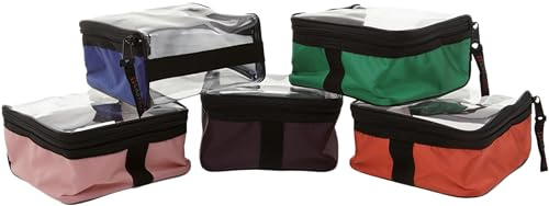 Set bestehend aus 5 bunten und transparenten Modulen für Notfalltaschen und Rucksäcke mit Klettverschluss