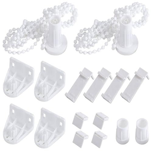 2 Set Rollo Halterung für Fenster Klemmfix 17mm Ohne Bohren - Doppelrollo Klemmträger Halterung für Verdunkelungsrollo Seitenzugrollo