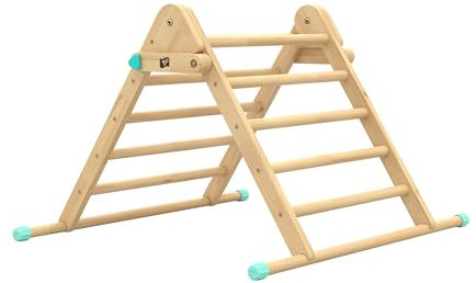 TP Toys Active Tots Indoor Wooden Climbing Frame for Babies and Toddlers 1 Year+, Montessori Pikler Style Climbing Triangle, Baby Toys, Interactive Play Gym for Infants, 12 Months+