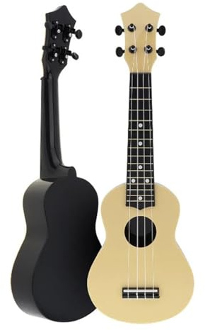 21-Zoll-Sopran-Ukulele Mit Gigbag + Gurt + Saiten-Set 15 Bünde Hawaiianische Ukulele-Gitarre Musikinstrumente ukulele anfänger(Beige,B)