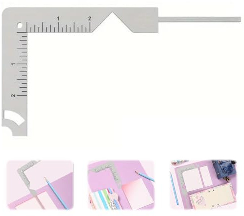 HAFRILY Book Cover Instructions, 5-in-1 Book Binding Yourself Binder Tools, for Making Chipboard Book Covers and Books and Photo Albums for Note Bookbinding Tool Made of Stainless Steel