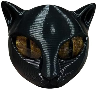 Scultura in pietra di gatto nero di lusso_, elegante pezzo d'arte per decorazioni domestiche, figurina statue di decorazioni per gatti ossidiani neri, cristalli intagliati a mano pietre di guarigione