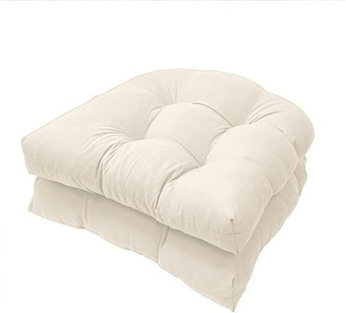 2 Piezas Cojín de Asiento de sofá en Forma de U, Cojines en Forma de U para Interiores y Exteriores para Asiento de Silla de Mimbre para Mecedora de Interior y Exterior