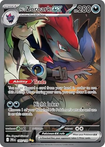 Zoroark 143/086 Illustration Rare Pokemon Card | White Flare Set | Pokemon Scarlet & Violet Series | Titan Authenticated