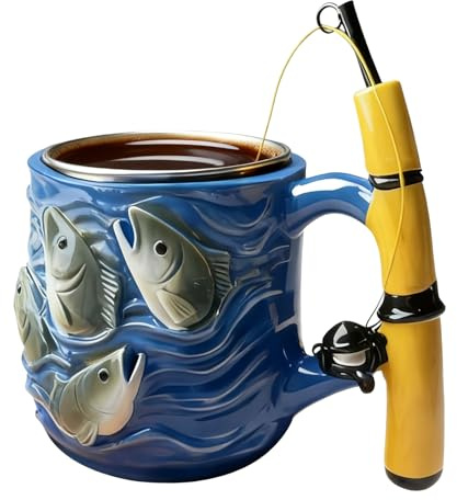da – da in ceramica da 100 ml, scatola di carta espansa, da caffè e tè per pescatori, campeggio, viaggi, souvenir da collezione