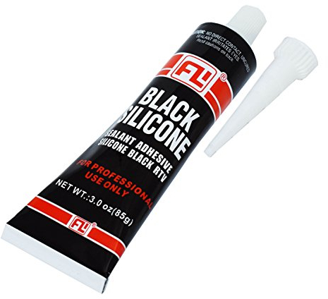 Sigillante in silicone nero ad alta temperatura per auto, forno, motore, trasmissione, pompa, caldaia, condizionatore d'aria, asciugatrice - 85 g