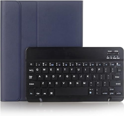 Lrufodya Funda de teclado para iPad Mini de 5ª y 4ª generación de 7.9 pulgadas con teclado magnético inalámbrico desmontable y soporte para bolígrafo, multiángulo, compatible con 3 sistemas para iPad