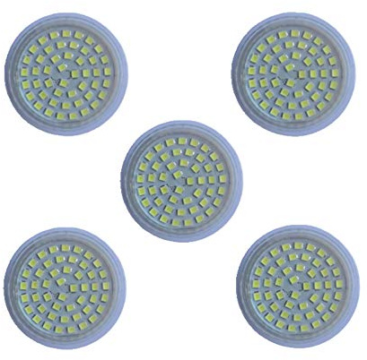 WELSUN - Lampadine a LED MR16 GU5.3 5 W (50 W Equivalente) del proiettore del bulbo, 24-60 volt, GU5.3 Bi-Pin Base, 120 gradi 400-450 lumen, non dimmerabili, 5 confezioni [energetica
