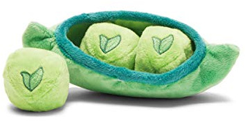 Barkbox interactif en Peluche 2 en 1 pour Chien – Rip and Reveal pour Chiens et Chiots – Jouets stimulants et couineurs pour Animaux de Compagnie | Petits Pois dans Une cosse (Petit)