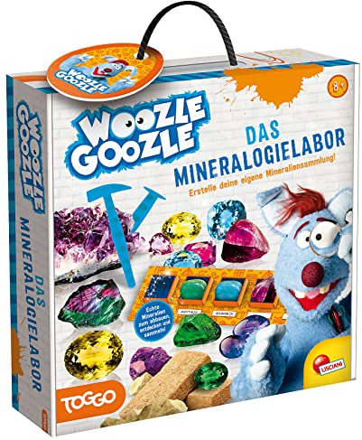 Lisciani - WOOZLE GOOZLE - Das Mineralogielabor - Entdeckung von Mineralien - Pädagogisches Wissenschaftsspiel - Felsen und Kristalle - Für Kinder ab 8 Jahren