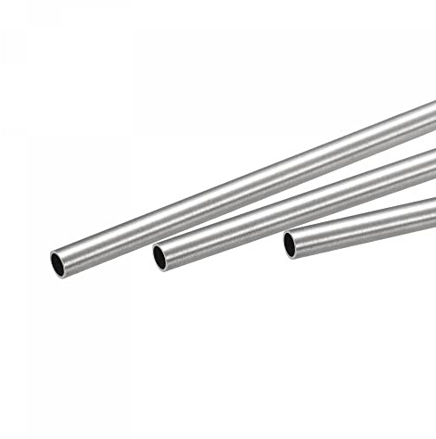 sourcing map 3 Stück 316 Edelstahl Rohr 5mm Außendurchmesser, Nahtlose Gerade Rundrohr 0.5mm Wandstärke, Runde Edelstahlrohr 250mm Länge, Industrie Präzision Metallrohr für Geländer Handläufe