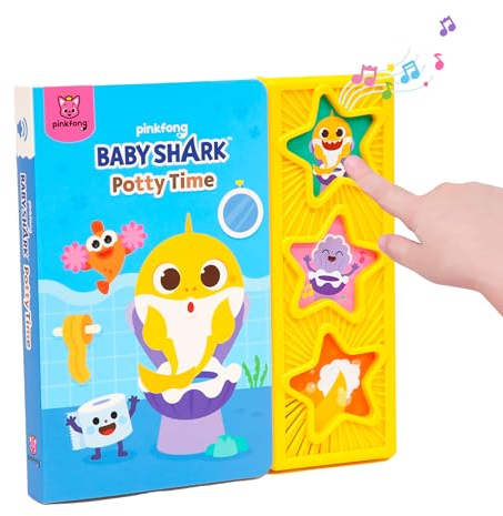 Baby Shark Potty Time 3 Button Sound Book, Baby Shark Healthy Habits Sound Books, Interactive Potty Training Books for Toddlers, Learning & Education Toys, Baby Shark Gifts for Babies