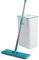 CLEANmaxx Wischmopp Easy Mopp - 2,5L | Elektrische Frischwasserpumpe | Mit 2 separaten Wassertanks für getrenntes Schmutz- und Frischwasser [weiß/türkis]