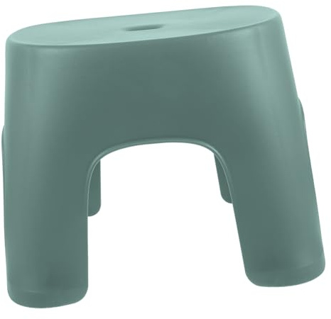 GRIRIW 1Pièce Tabouret Antidérapant Plastique Vert Tabouret Multifonctionnel pour Salle de Bain Escabeau de Petite pour Adultes Pratique pour Foyer Port des Chaussures