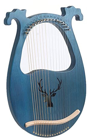 16-Ton-Lyra, ganz aus Massivholz, Lyra-Harfe, 16 Saiten, Harfe, Musikalisches Anfängerinstrument, Lyra? Harfe für Anfänger