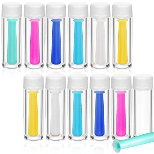 Kontaktlinsen Einsetzhilfe 10 Stück Kontaktlinsensauger Einfaches Silikon für Harte und Weiche Linsen Kontaktlinsen Sauger Weiche Linsen Kontaktlinsen Sauger Harte Linsen mit Flasche