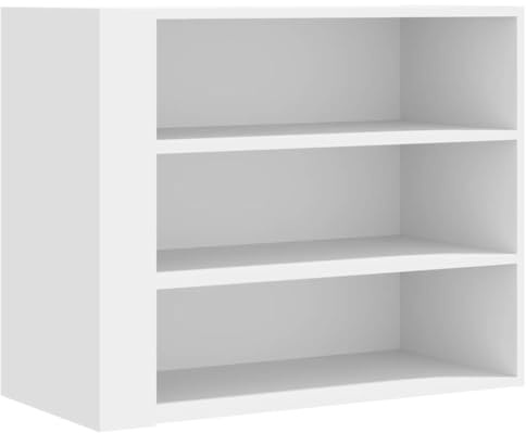 vidaXL Väggskåp vit 75x35x60 cm konstruerat trä, hängskåp, väggförvaring, väggförvaringsenhet, flytande skåp, väggmonterat badrumsskåp