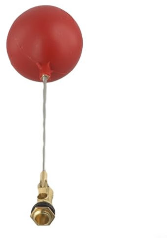 Floating Ball Valve,1 Piece Water Tank Float Valve Toilet Fill Valve Brass Float Valve with Plastic Ball Switch for Water Adjust(DN20)