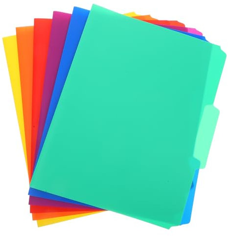 LALAFINA 6stücke Teiliges Aus Kunststoffordnern Farbige Aktenordner Im Letter-format Für Dokumentenablage Plastikordner Als Ablageordner Für Büroeinrichtung Papierordner Zur Organisation