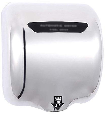 Asciugamani elettrico a parete completamente automatico, asciugamani elettrico automatico per uso domestico con sensore, 40 ± 10 ℃, asciugamani elettrico per servizi igienici commerciali/luoghi pubb