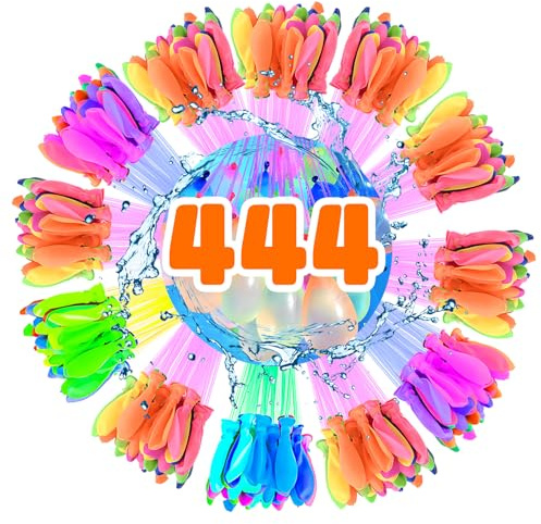 Palloncini d'Acqua, Colorato Bombe Dacqua Palloncini, Palloncini D'acqua Autosigillanti a Riempimento Rapido, con accessori per riempimento da rubinetto, Palloncini Acqua Riutilizzabili per Bambini