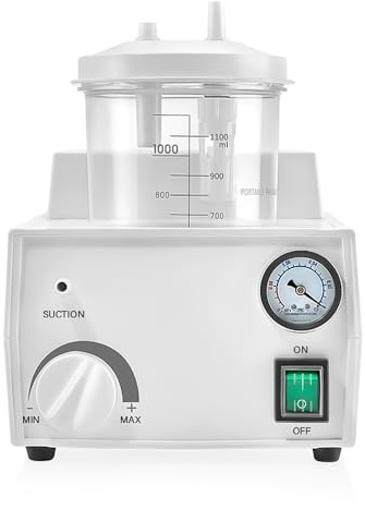 hzexun Extracteur Portable, Aspirateur Expectoration Domestique 11L/Min, Dispositif de Table pour Extraction de Mucus, Extracteur Électrique pour Slime