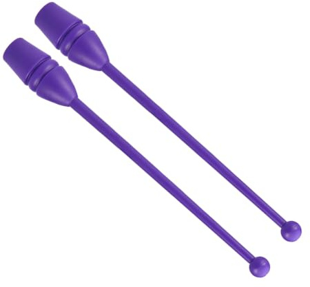 UPKOCH Rhythmische Gymnastik-Stickschläger 2 Stück Gymnastikstab 13.78In/35.00Cm Trainingsgeräte Für Kinder Und Erwachsene Für Schule Fitnessstudio Und Wettkampf